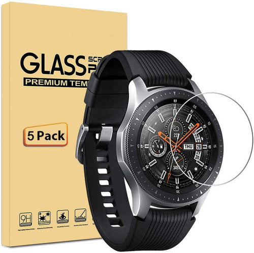 AILRINNI [Pack de 5] Samsung Galaxy Watch 46mm Protection écran, Film Protection d'écran en Verre Trempé  [Anti-Rayure] Dureté 9H écran