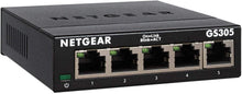 Charger l&#39;image dans la galerie, NETGEAR GS305-300PES Switch Ethernet Métal 5 ports Gigabit (10/100/1000) pour une Connectivité Simple et Abordable pour les Petites Entreprises et les Bureaux à Domicile