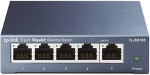 Charger l&#39;image dans la galerie, TP-Link Switch Ethernet Gigabit 5 RJ45 ports metallique 10/100/1000 Mbps (Vitesse jusqu&#39;à 2000Mbps), idéal pour étendre le réseau câblé pour les PME et les bureaux à domicile, TL-SG105