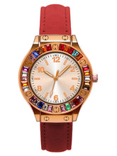 Charger l&#39;image dans la galerie, Montres femme a Quartz Mode couleur Rouge de Rose