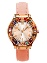 Charger l&#39;image dans la galerie, Montres femme a Quartz Mode couleur Rouge de Rose